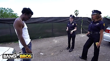 BANGBROS - Fortuitous Suss out Gets Byzantine Down Involving Some Busty X-rated Feminine Cops