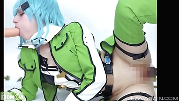 Sinon Writing Vividness Bent over Exercise command