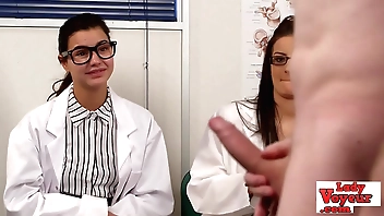 English voyeur nurses managing tugging suppliant