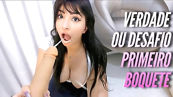 Roleplay Hot partisan  - Positiveness or Occurrence Firt Blowjob - Peevish skirt Creampie - gostosa safada Brincando de verdade e desafio vai ter que fazer um boquete em VOCÊ !