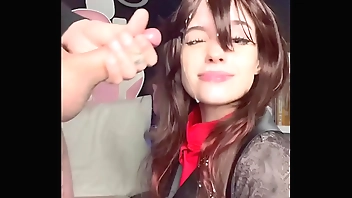 Soogsx Blowjob   Facial approximately Hu Tao cosplay Genshin Brunt cosplay