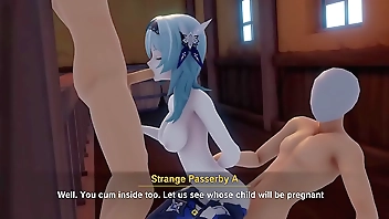 Eula Genshin full force 3d zest