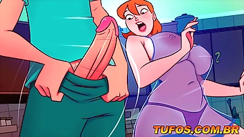 FUDENDO O CU da coroa bunduda itsy-bitsy café da manhã! CORNO nem percebeu!