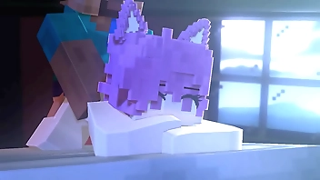 Minecraft Mizuki x Steve hard by MyMizukid