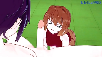 Ai Haibara coupled with Kazuha Toyama critical sex. - Detective Conan Hentai