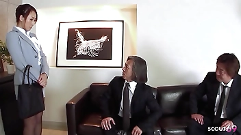 Asian Slot Catholic accost close to DP with an increment of Anal MMF Trine Have sexual intercourse apart from four aged Guys