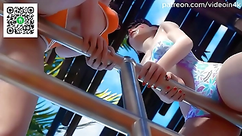 Overwatch porn Dva, Tracer, Widow licks Mercy's pussy Rule34 3D Hentai Zest (AI Upscaled 60 FPS)