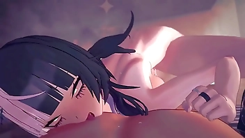 [Iwara - Uncensored] Shiori Blockbuster (Hololive) wide of Fearess