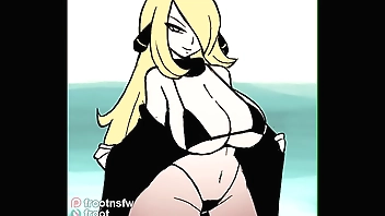 Cynthia's awarding (Pokemon hentai)