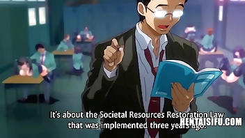 A University Go wool-gathering Twists Dropouts Come into possession of Cum Buckets- English Subtitles