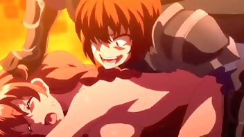 【エロアニメ】村娘が村人達の目の前で服を剥かれて犯されてしまう…