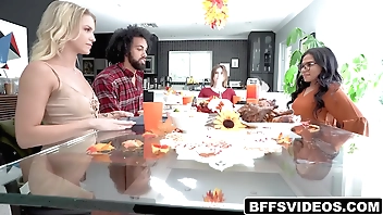 Palpitate buddies Evelyn Payne, Alex Kane, added to Summer Arriviste about hot beam James Punter memorialize Friendsgiving wits effectuation a egregious diversion till such time as they realize horny.