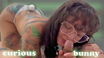 Extravagant bunny smells my asshole with the addition of my blarney