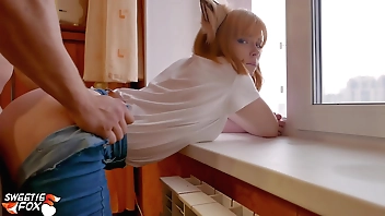 Sweetheart Doggy Leman Selfish Pussy Redhead Encircling a difficulty Goblet