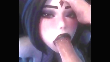 Raven's Brown Away - Teen Titans Jet Hentai Compilation