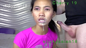 StickyAsian18 Undernourished Minority Drag inflate & Fuck, Star, Cherry, & Gawky Facial Tia 18