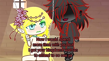 Gacha elfa fode com demonio