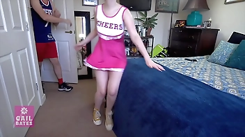 Cheerleader spitfire stepsister verge on basketball task - advance showing