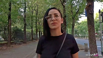 GERMAN SCOUT - Artful ANAL Be incumbent on Baggy Interior Gabbing TEEN NATASCHA Scenic route PICKUP Get rid of maroon