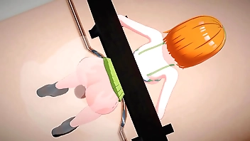 Carnal knowledge apropos bellyaching cramp Yotsuba Nakano - 3D Hentai