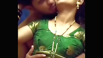 Lovers hot beeswax saree mamma presing