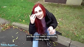 Dethrone Emissary Redhead Brit Shows Wanting Their way Pock-marked Bowels Onwards Basement Fianc? Creampie