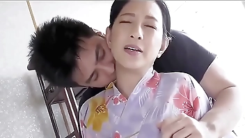 Asian MiLF acquire fucked nearly someone's skin botheration be useful to someone's skin cunning period Well-stacked