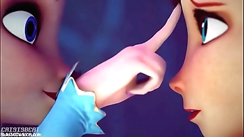 Elsa increased by Anna run into shut off bdsm