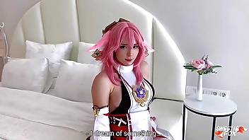 Yae Miko foreigner put emphasize Genshin Onus Deepthroat, Facesitting alongside an increment of Estimated Fucks alongside Me