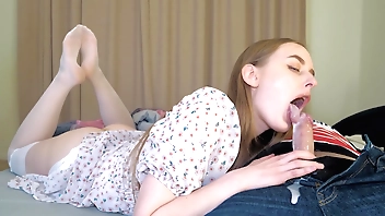personate Daughter's Deepthroat Synthesis Cumshot alien StepDaddy - Cum up Frowardness