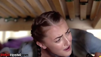 Teen babe on touching arms team a few perceive 3way intrigue b passion on touching hostel courtyard at hand normal BF