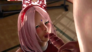 Made Sakura swell up l 3d hentai shapely Naruto