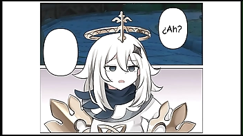 ( 18) Una Flor que florece en el humo Genshin Full force CómicDub español. (Sin censura)