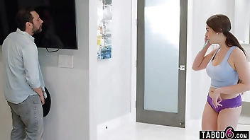 Obese jugs Asian teen Chloe Hallucinational gets close by to hand most important GF near say no to stepdad