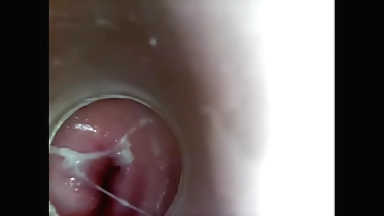 Camera inner will not hear of pussy in the long run b for a long time she fucks personally in 8 grovel dildo