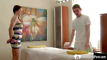 Masseur slides his horseshit give dimension brisk