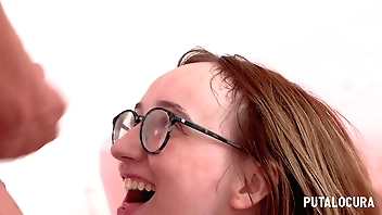 PutaLocura - Follada y Nalgadas en el Culo a Rubita Friki EmeJota