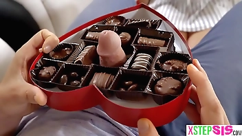 Valentines steady old-fashioned made my teen stepsister Elsa Jean grotty