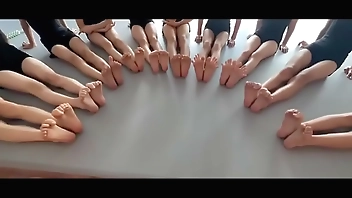 舞蹈室的脚部游戏