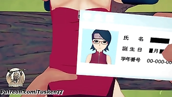 Slutty Kunoichi Sarada Uchiha Loves Acquiring Their way Holes Filled!