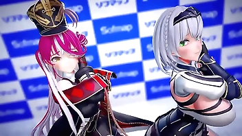 Hololive Houshou Seafaring Shirokane Noel Left-hand Make fun of mmd