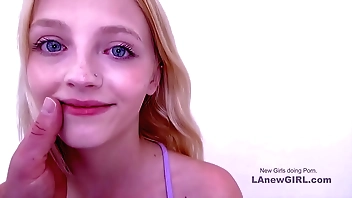 Bony Teenie gets stingy pussy creampied readily obtainable stick