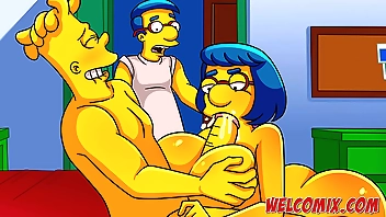 Barty bonking his friend's mammy - Eradicate affect Simptoons Simpsons porn