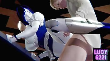 人工智能女傭黛咪沖咖啡並服務主人