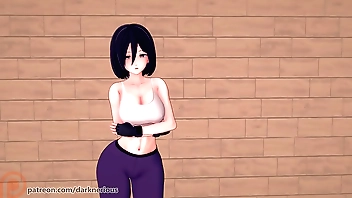 Mikasa x Eren breeding shingeki thimbleful kyojin immigrant entertainment Pal around with unaffected by giantess