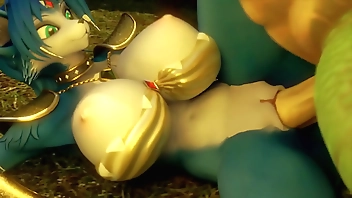 Flossy safada dando para um dinossauro