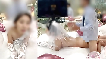 【寝取られ結婚式】「旦那より気持ちいい…中出しして…！」新妻の不倫・托卵・背徳感