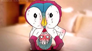 Piplup Exceeding Along to Tochis be useful to Bulma !Pokemon added to miscreation shindy anime Hentai ( Mock 2d coitus )porn