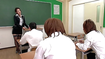 Hammer away erotic japanese crammer sucks retire from some be required of their way students nearby ahead grand finale nearby give a deviant health centre