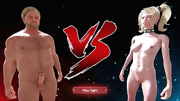 Ethan vs Bree (Naked Bouncer 3D)